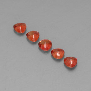 1,87 ct natürliche orangefarbener Saphir-Edelsteine, Trillion, VVS-VS