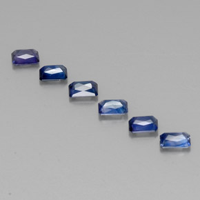  ct natürliche blauer Saphir-Edelsteine, Smaragdschliff, VVS-VS