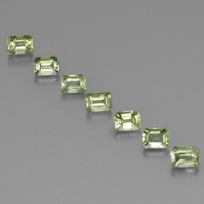 2,07 ct natürliche grüner Saphir-Edelsteine, Smaragdschliff, VS