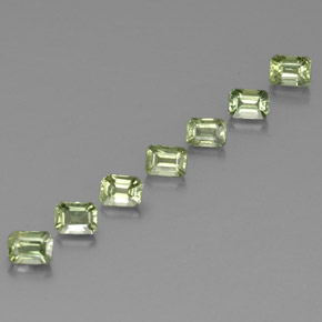 2,07 ct natürliche grüner Saphir-Edelsteine, Smaragdschliff, VS