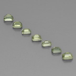 2,07 ct natürliche grüner Saphir-Edelsteine, Smaragdschliff, VS