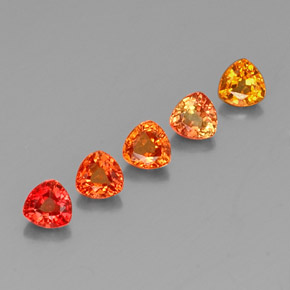 1,93 ct natürliche mehrfarbiger Saphir-Edelsteine, Trillion, VVS-VS