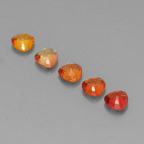1,93 ct natürliche mehrfarbiger Saphir-Edelsteine, Trillion, VVS-VS