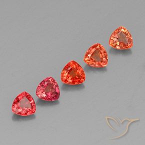 1,76 ct natürliche mehrfarbiger Saphir-Edelsteine, Trillion, VVS-VS
