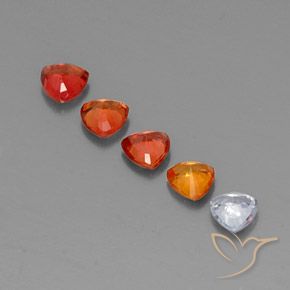 1,64 ct natürliche mehrfarbiger Saphir-Edelsteine, Trillion, VVS-VS