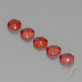 1.83 ct natürliche Hellrot Saphir-Edelsteine, Trillion, VVS-VS