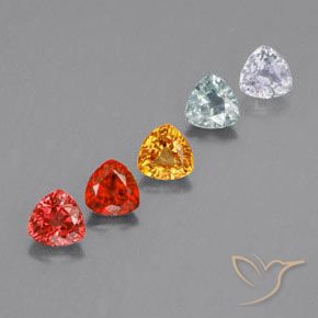 1,78 ct natürliche mehrfarbiger Saphir-Edelsteine, Trillion, VS