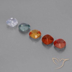 1,78 ct natürliche mehrfarbiger Saphir-Edelsteine, Trillion, VS