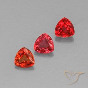 1.03 ct natürliche Hellrot Saphir-Edelsteine, Trillion, VS