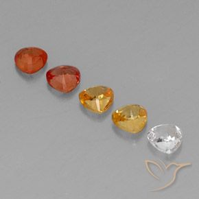 2,09 ct natürliche mehrfarbiger Saphir-Edelsteine, Trillion, VVS-VS