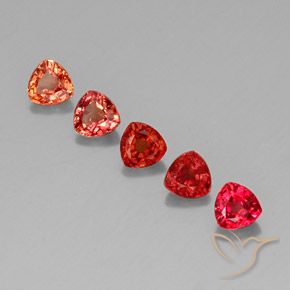 1,74 ct natürliche mehrfarbiger Saphir-Edelsteine, Trillion, VVS-VS