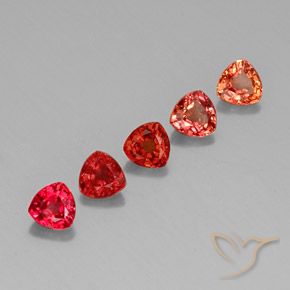 1,74 ct natürliche mehrfarbiger Saphir-Edelsteine, Trillion, VVS-VS