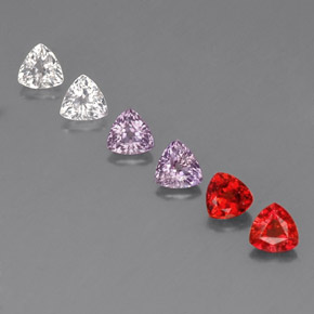2,01 ct natürliche mehrfarbiger Saphir-Edelsteine, Trillion, VVS-VS