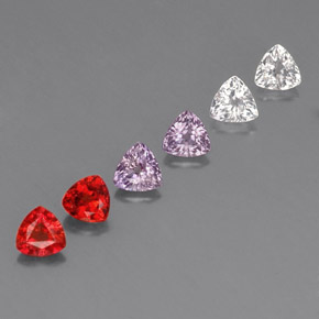 2,01 ct natürliche mehrfarbiger Saphir-Edelsteine, Trillion, VVS-VS