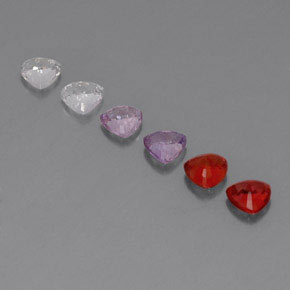 2,01 ct natürliche mehrfarbiger Saphir-Edelsteine, Trillion, VVS-VS