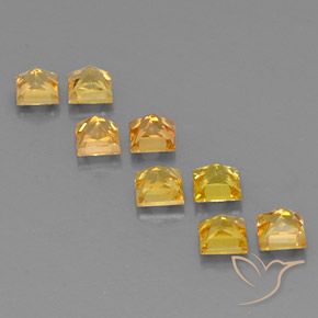 2.02 ct natürliche Golden Saphir-Edelsteine, Quadrat, VS