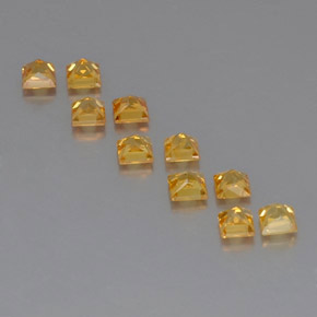  ct natürliche gelber Saphir-Edelsteine, Quadrat, VVS-VS