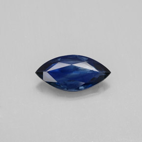 0,79 ctw natürlicher blauer Saphir, Marquise, VS