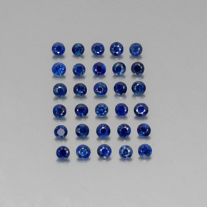  ct natürliche blauer Saphir-Edelsteine, Rundschliff, VVS-VS