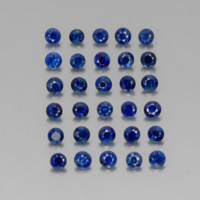  ct natürliche blauer Saphir-Edelsteine, Rundschliff, VVS-VS