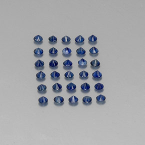  ct natürliche blauer Saphir-Edelsteine, Rundschliff, VVS-VS
