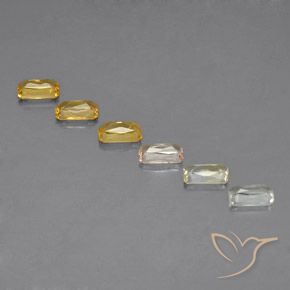 2.00 ct natürliche Mehrfarbig Saphir-Edelsteine, Oktagonschliff, VS