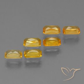1,95 ct natürliche gelber Saphir-Edelsteine, Smaragdschliff, VS