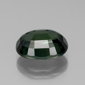 4,29 ctw natürlicher grüner Saphir, Oval Schliff, VVS