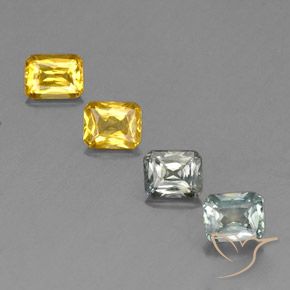 2.14 ct natürliche Mehrfarbig Saphir-Edelsteine, Oktagonschliff, VS