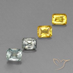 2.14 ct natürliche Mehrfarbig Saphir-Edelsteine, Oktagonschliff, VS