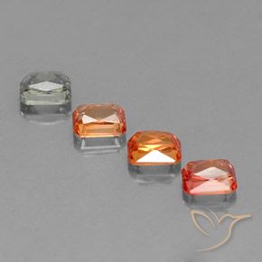 2.81 ct natürliche Mehrfarbig Saphir-Edelsteine, Oktagonschliff, VS