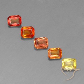 2.56 ct natürliche Mehrfarbig Saphir-Edelsteine, Oktagonschliff, VS