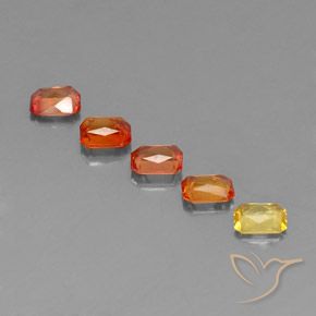 2.56 ct natürliche Mehrfarbig Saphir-Edelsteine, Oktagonschliff, VS