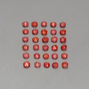  ct natürliche orangefarbener Saphir-Edelsteine, Rundschliff, VVS-VS