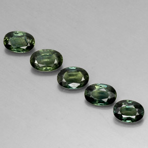  ct natürliche grüner Saphir-Edelsteine, Oval Schliff, VVS-VS