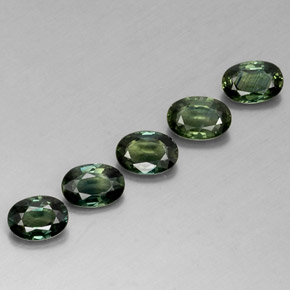  ct natürliche grüner Saphir-Edelsteine, Oval Schliff, VVS-VS