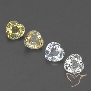 1.33 ct natürliche Mehrfarbig Saphir-Edelsteine, Herz, VVS