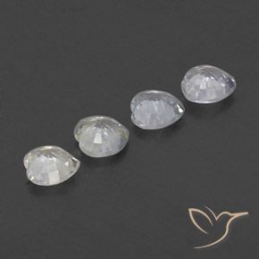 1.26 ct natürliche Warmweiß Saphir-Edelsteine, Herz, VVS-VS