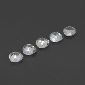 1,70 ct natürliche weißer Saphir-Edelsteine, Herzform, VVS