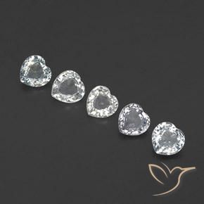 1.87 ct natürliche Bläulich-weiß Saphir-Edelsteine, Herz, VVS