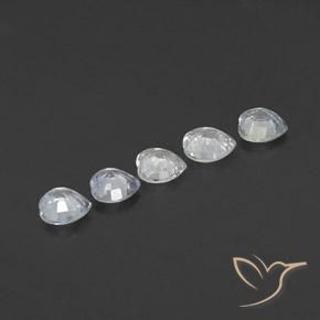 1.87 ct natürliche Bläulich-weiß Saphir-Edelsteine, Herz, VVS