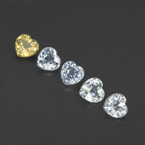 1,58 ct natürliche Mehrfarbig Saphir-Edelsteine, Herzform, VS