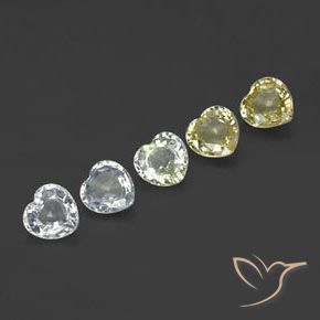 2.19 ct natürliche Mehrfarbig Saphir-Edelsteine, Herz, VVS-VS