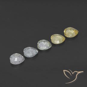 2.19 ct natürliche Mehrfarbig Saphir-Edelsteine, Herz, VVS-VS
