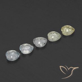 1.62 ct natürliche Mehrfarbig Saphir-Edelsteine, Herz, VVS-VS