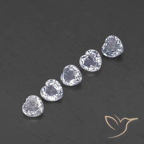 1.74 ct natürliche Bläulich-weiß Saphir-Edelsteine, Herz, VVS
