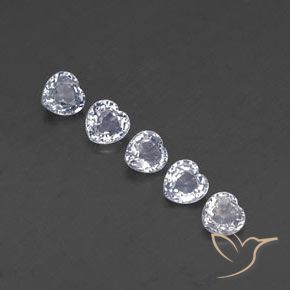 1.74 ct natürliche Bläulich-weiß Saphir-Edelsteine, Herz, VVS