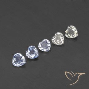1.49 ct natürliche Mehrfarbig Saphir-Edelsteine, Herz, VVS-VS