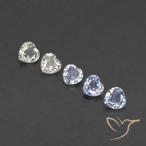 1.49 ct natürliche Mehrfarbig Saphir-Edelsteine, Herz, VVS-VS