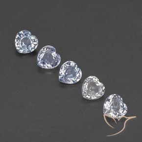 2.22 ct natürliche Mehrfarbig Saphir-Edelsteine, Herz, VVS-VS
